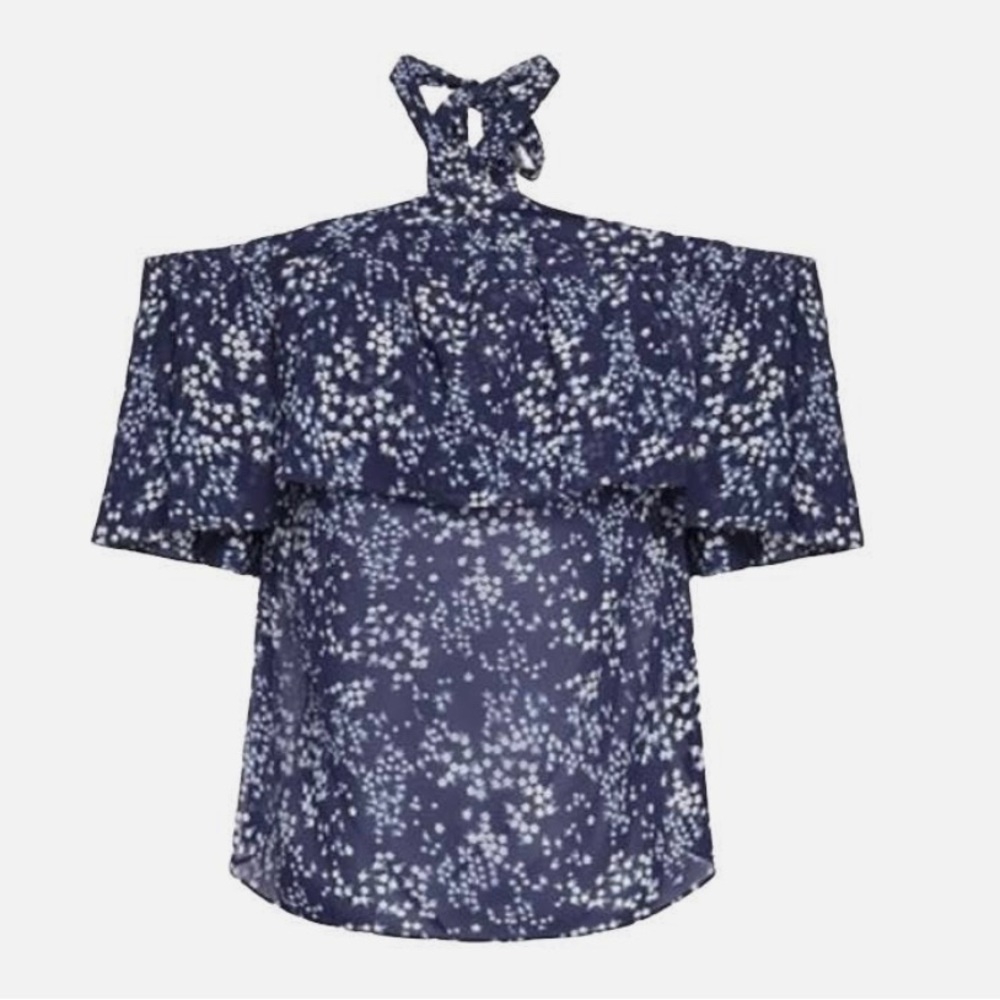 Michael Kors Floral Halter Top
